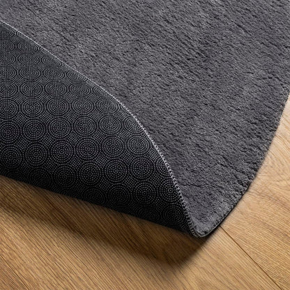 vidaXL Rug HUARTE Short Pile Soft and Washable Anthracite Ø 160 cm 5