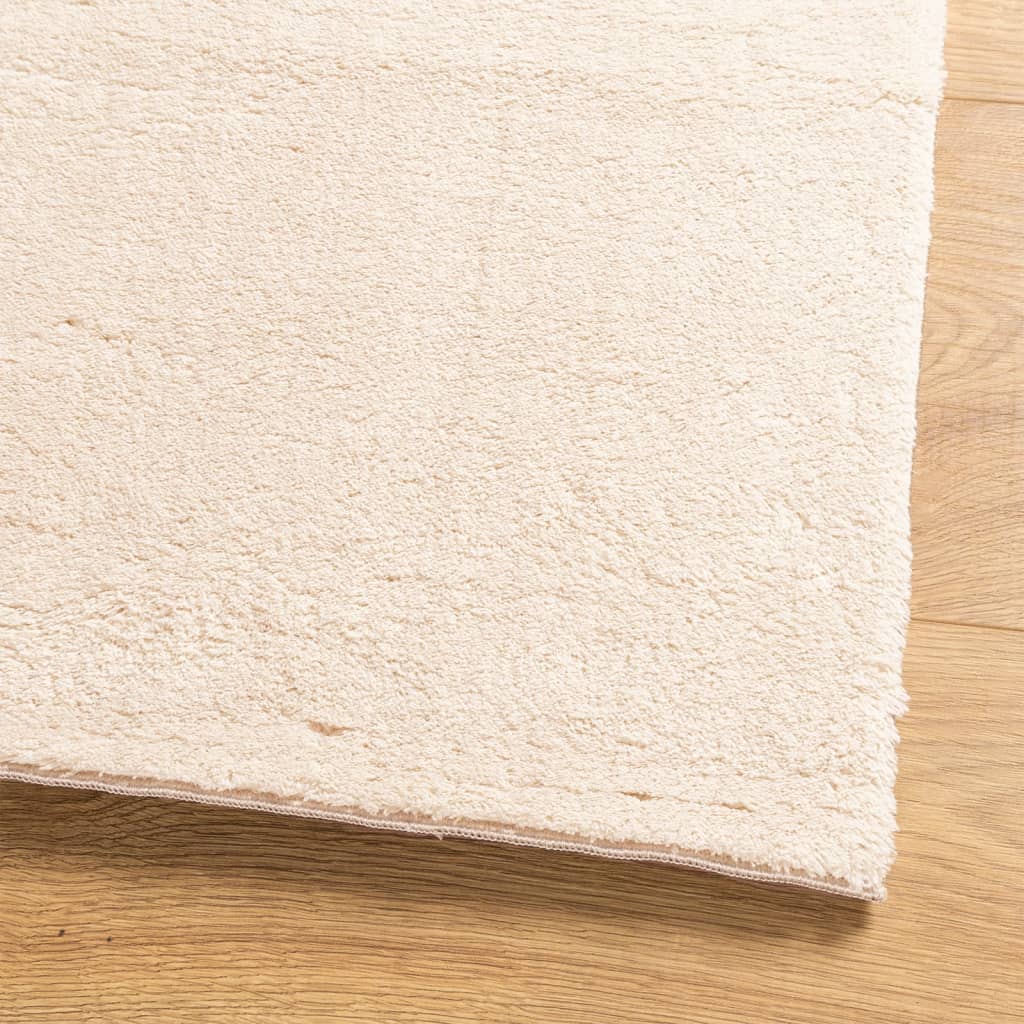 vidaXL Rug HUARTE Short Pile Soft and Washable Beige 100x200 cm 4