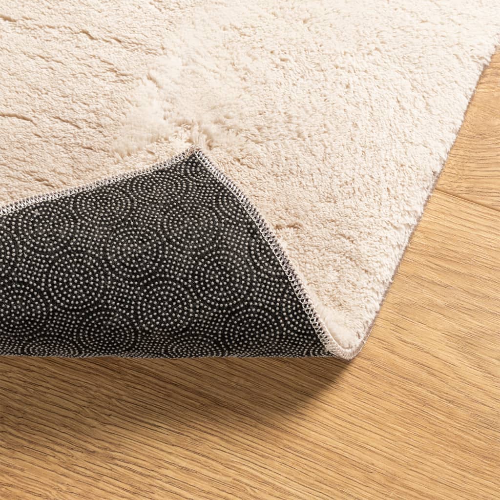 vidaXL Rug HUARTE Short Pile Soft and Washable Beige 100x200 cm 5
