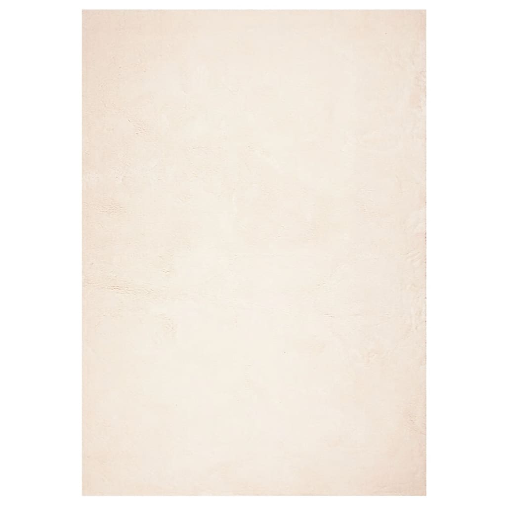 vidaXL Rug HUARTE Short Pile Soft and Washable Beige 120x170 cm 2