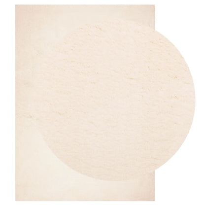 vidaXL Rug HUARTE Short Pile Soft and Washable Beige 120x170 cm 3
