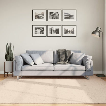 vidaXL Rug HUARTE Short Pile Soft and Washable Beige
