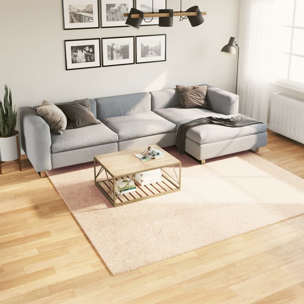 vidaXL Rug HUARTE Short Pile Soft and Washable Beige