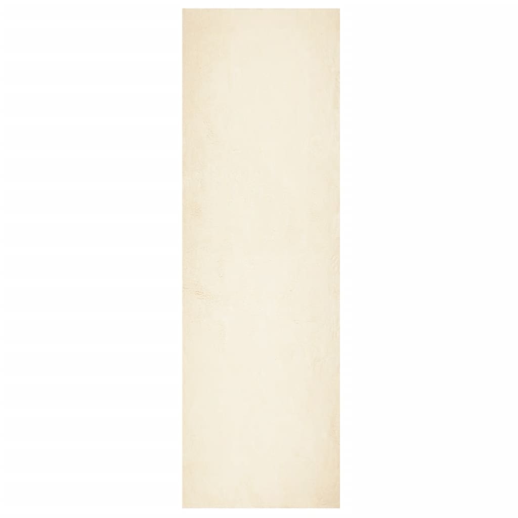 vidaXL Rug HUARTE Short Pile Soft and Washable Cream 80x250 cm 2
