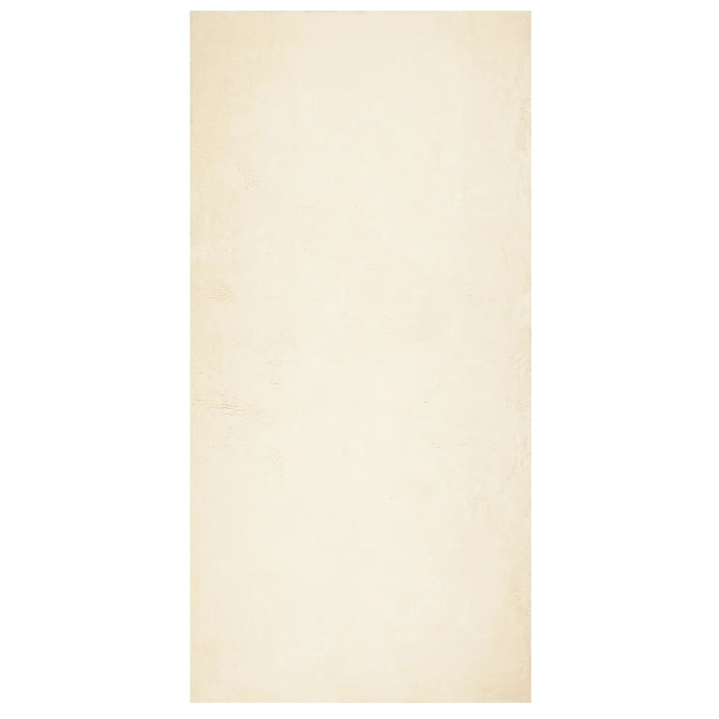 vidaXL Rug HUARTE Short Pile Soft and Washable Cream 100x200 cm 2
