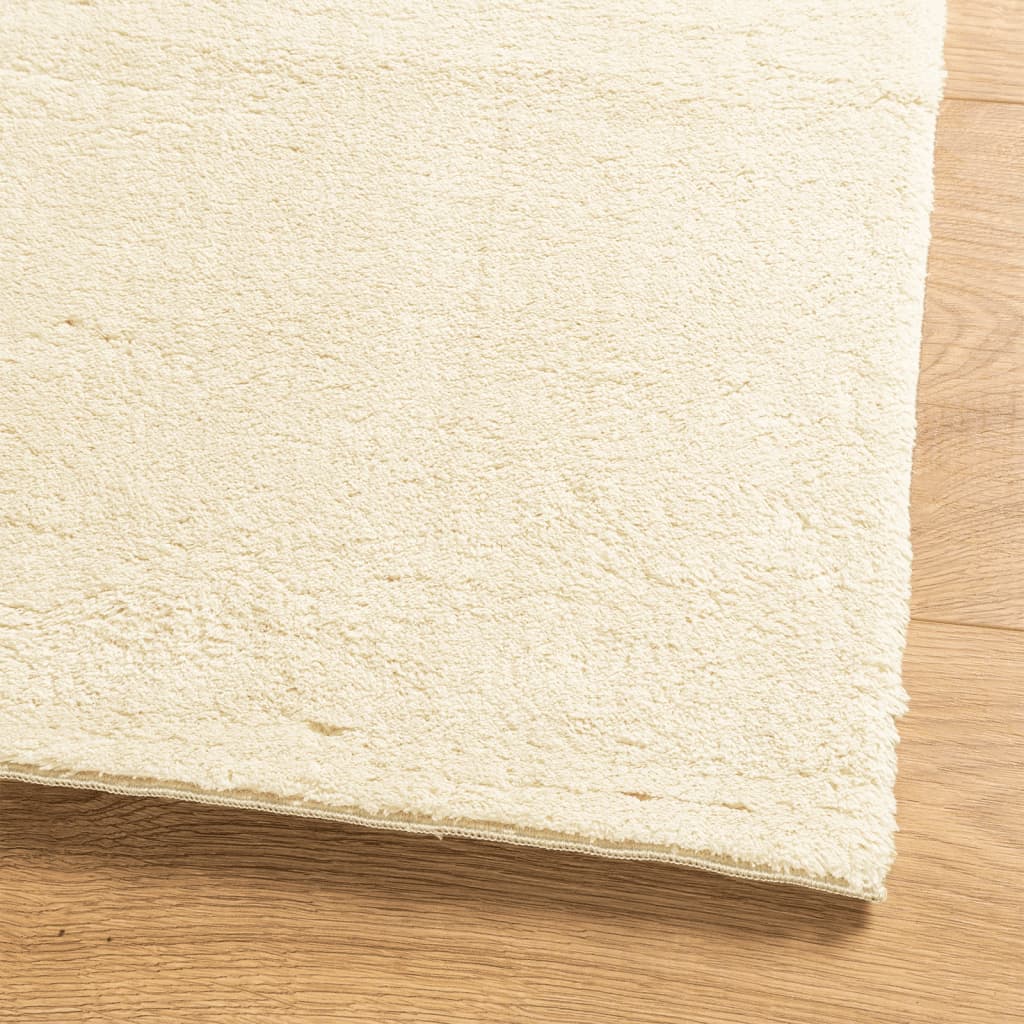 vidaXL Rug HUARTE Short Pile Soft and Washable Cream 120x170 cm 4