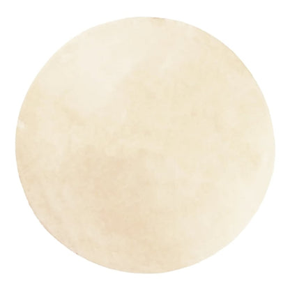 Rug HUARTE Short Pile Soft and Washable Cream Ø 160 cm