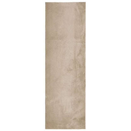 vidaXL Rug HUARTE Short Pile Soft and Washable Sand 80x250 cm 2