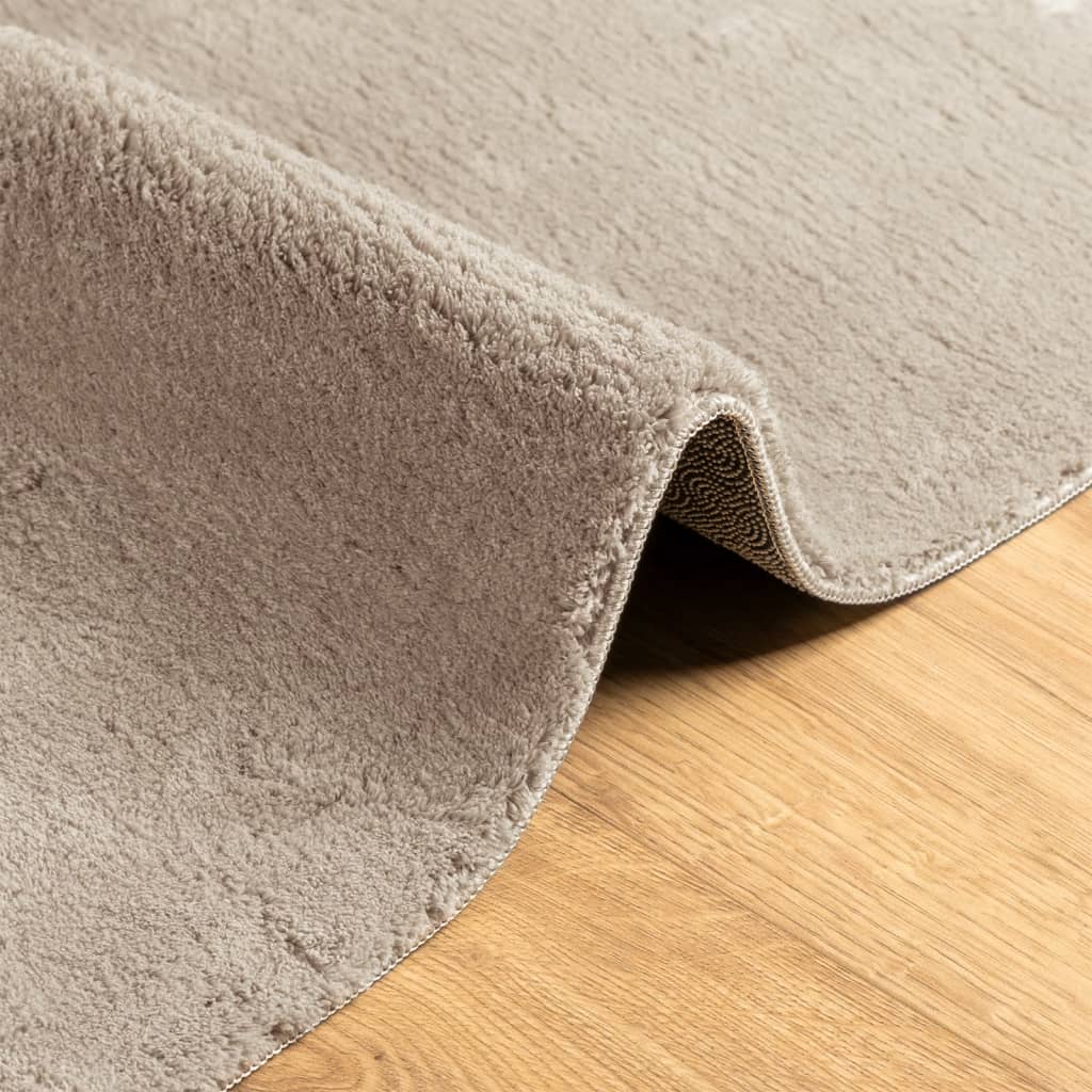 vidaXL Rug HUARTE Short Pile Soft and Washable Sand 80x250 cm 6