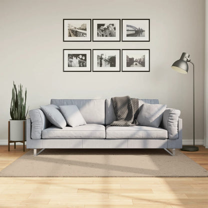 vidaXL Rug HUARTE Short Pile Soft and Washable Sand 120x170 cm 1