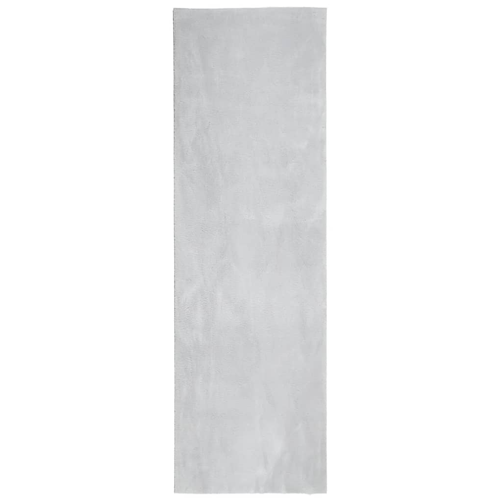 vidaXL Rug HUARTE Short Pile Soft and Washable Grey 80x250 cm 2
