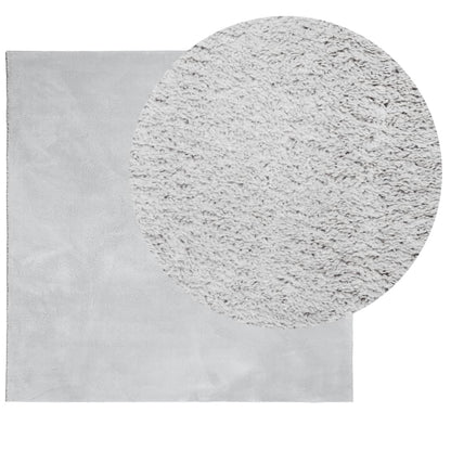 vidaXL Rug HUARTE Short Pile Soft and Washable Grey 160x160 cm 3
