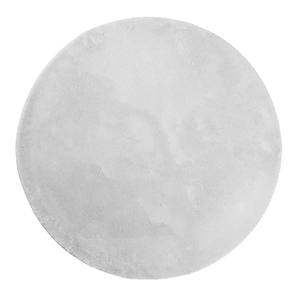 Rug HUARTE Short Pile Soft and Washable Grey Ø 160 cm