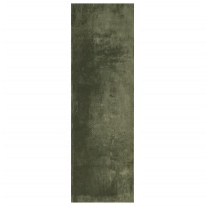 vidaXL Rug HUARTE Short Pile Soft and Washable Forest Green 80x250 cm 2