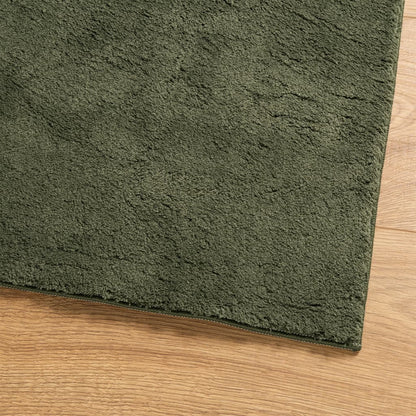 vidaXL Rug HUARTE Short Pile Soft and Washable Forest Green 100x200 cm 4