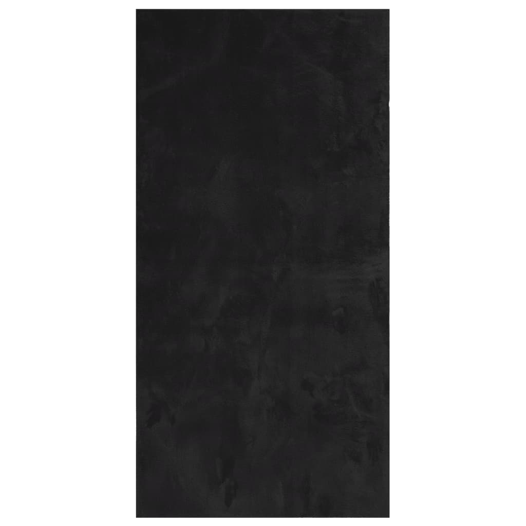 vidaXL Rug HUARTE Short Pile Soft and Washable Black 100x200 cm 2
