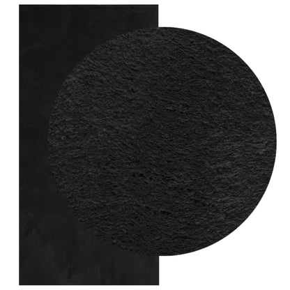 vidaXL Rug HUARTE Short Pile Soft and Washable Black 100x200 cm 3