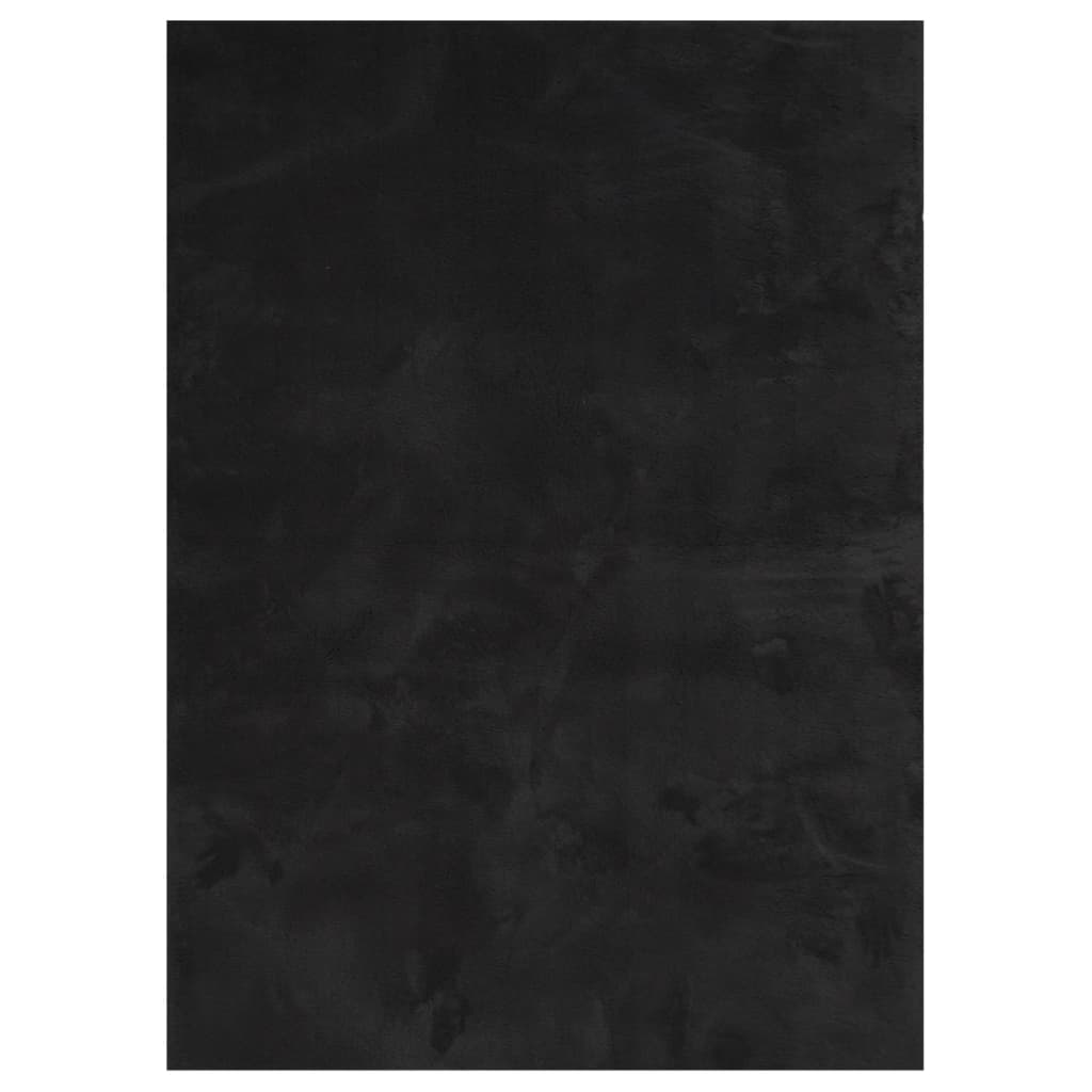 vidaXL Rug HUARTE Short Pile Soft and Washable Black 140x200 cm 2