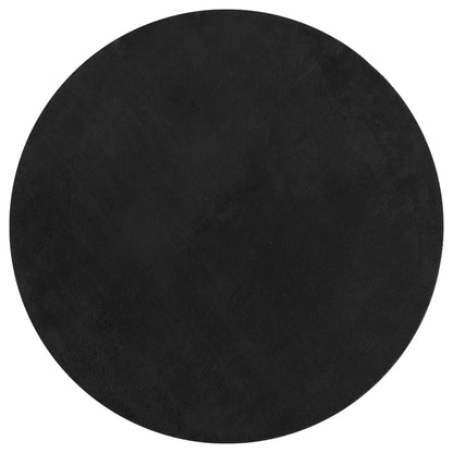 vidaXL Rug HUARTE Short Pile Soft and Washable Black Ø 160 cm 2