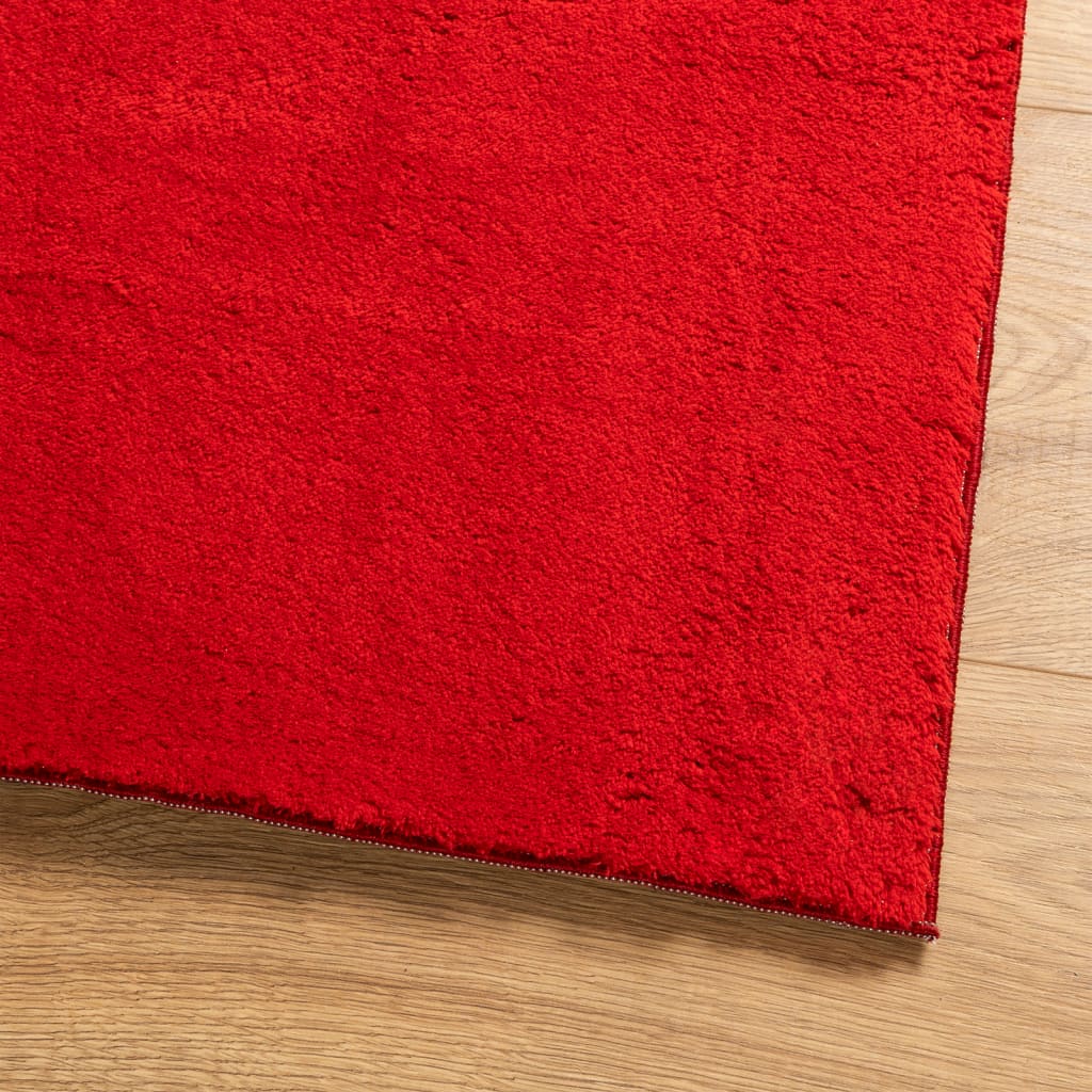 vidaXL Rug HUARTE Short Pile Soft and Washable Red 160x230 cm 4