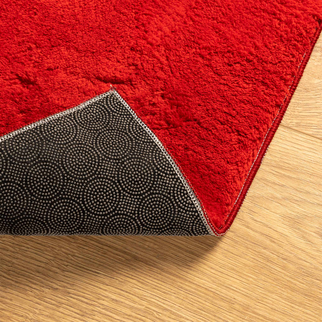 vidaXL Rug HUARTE Short Pile Soft and Washable Red 160x230 cm 5