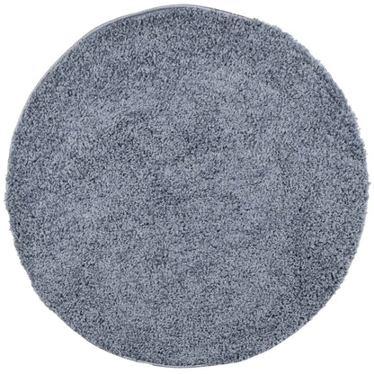vidaXL Shaggy Rug PAMPLONA High Pile Modern Blue Ø 200 cm 2