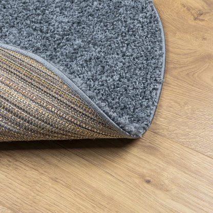 vidaXL Shaggy Rug PAMPLONA High Pile Modern Blue Ø 200 cm 5
