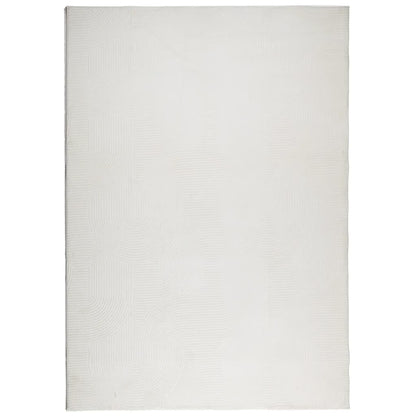 vidaXL Rug IZA Short Pile Scandinavian Look Cream 140x200 cm 2