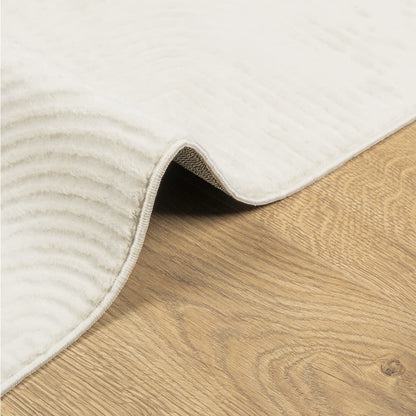 vidaXL Rug IZA Short Pile Scandinavian Look Cream 140x200 cm 6