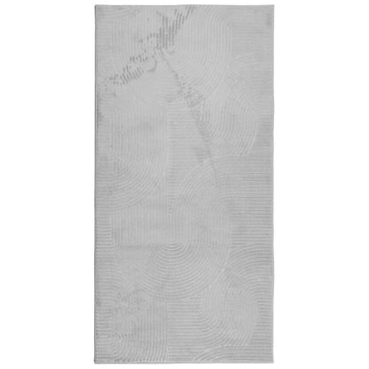 vidaXL Rug IZA Short Pile Scandinavian Look Grey 100x200 cm 2