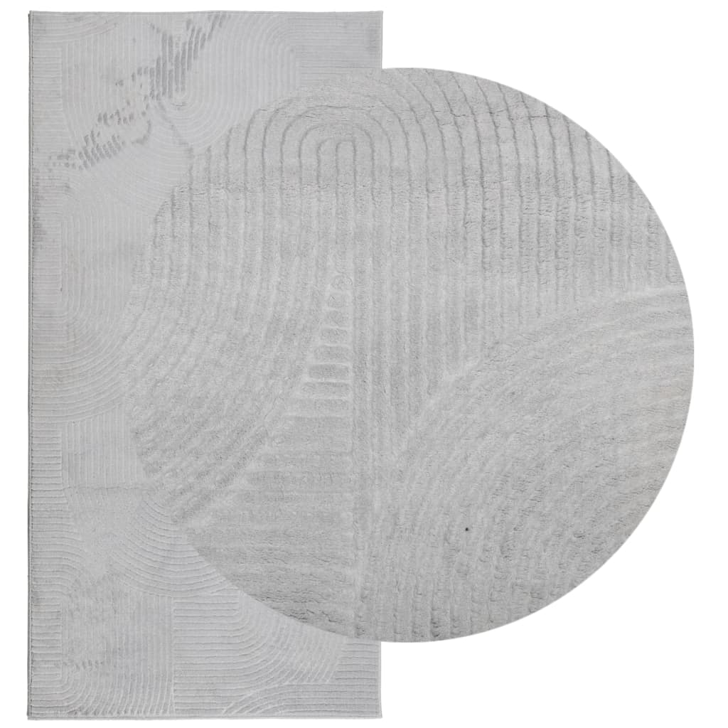 vidaXL Rug IZA Short Pile Scandinavian Look Grey 100x200 cm 3