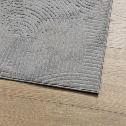 vidaXL Rug IZA Short Pile Scandinavian Look Grey 100x200 cm 4