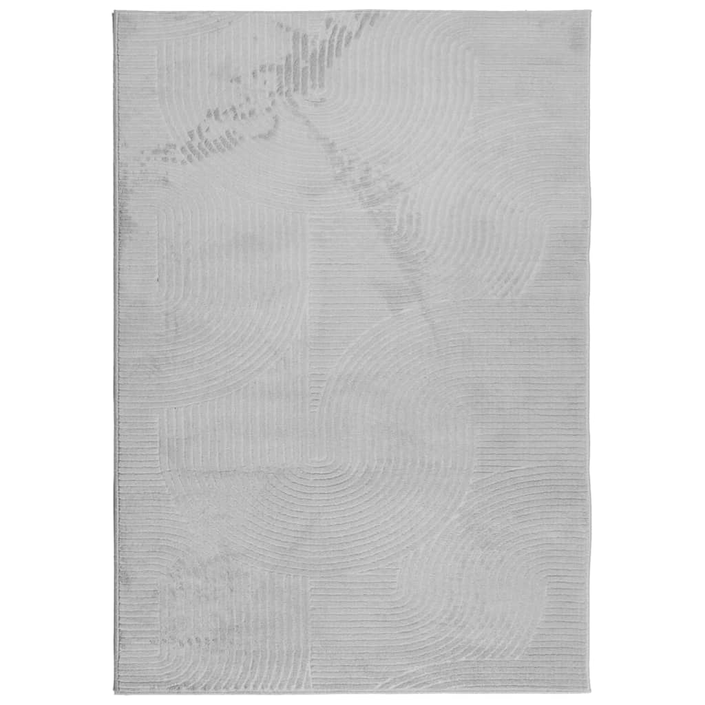 vidaXL Rug IZA Short Pile Scandinavian Look Grey 120x170 cm 2