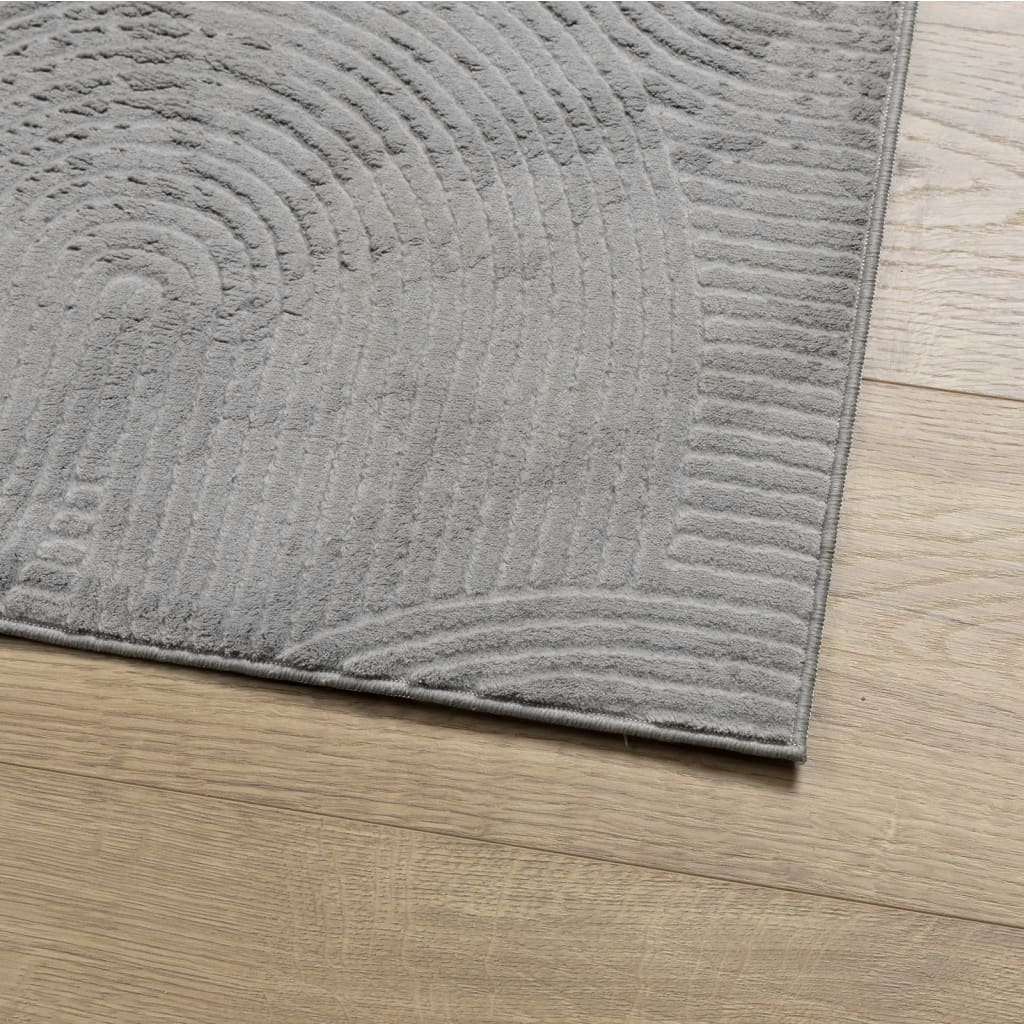 vidaXL Rug IZA Short Pile Scandinavian Look Grey 120x170 cm 4