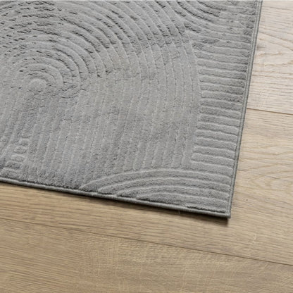 vidaXL Rug IZA Short Pile Scandinavian Look Grey 120x170 cm 4