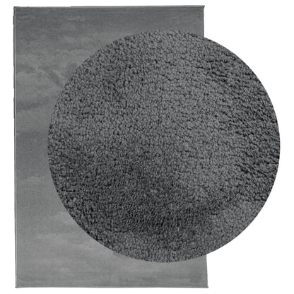 vidaXL Rug OVIEDO Short Pile Anthracite 140x200 cm 3