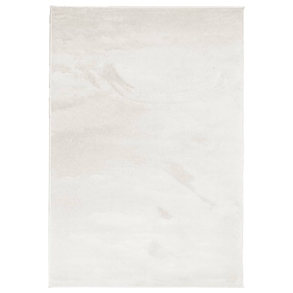 vidaXL Rug OVIEDO Short Pile Beige 140x200 cm 2