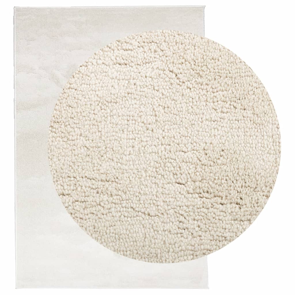 vidaXL Rug OVIEDO Short Pile Beige 140x200 cm 3
