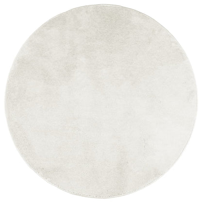 vidaXL Rug OVIEDO Short Pile Cream Ø 160 cm 2