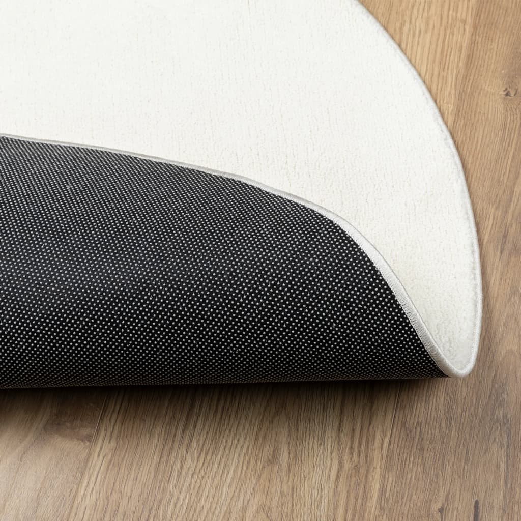vidaXL Rug OVIEDO Short Pile Cream Ø 160 cm 5