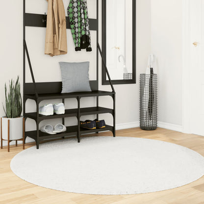 vidaXL Rug OVIEDO Short Pile Cream Ø 160 cm 1