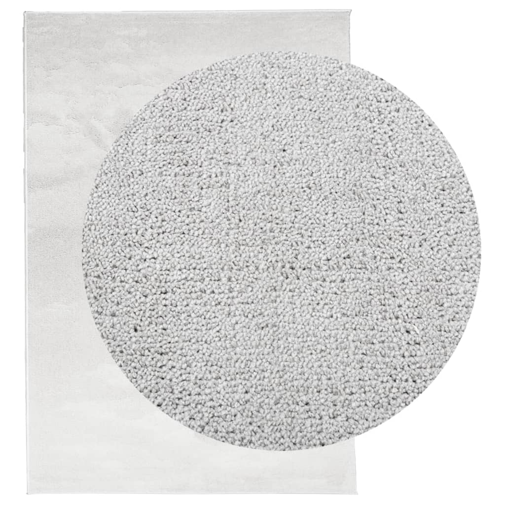vidaXL Rug OVIEDO Short Pile Grey 140x200 cm 3