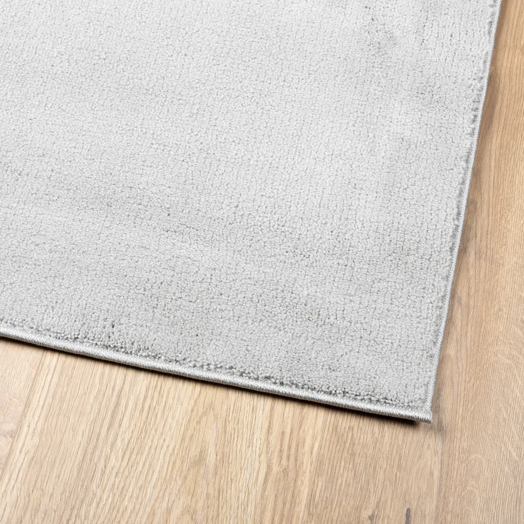vidaXL Rug OVIEDO Short Pile Grey 140x200 cm 4