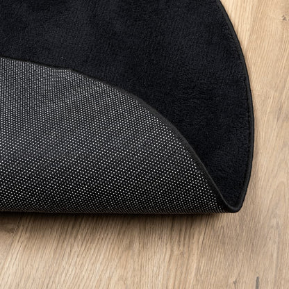 vidaXL Rug OVIEDO Short Pile Black Ø 160 cm 5