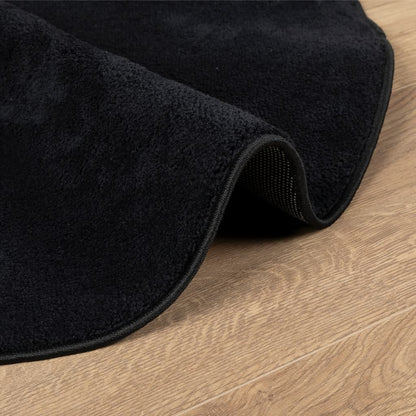 vidaXL Rug OVIEDO Short Pile Black Ø 160 cm 6