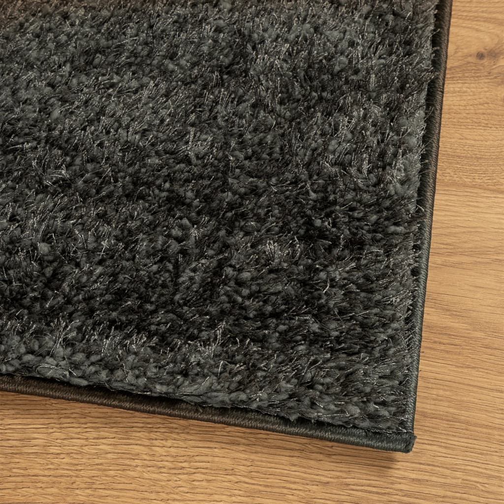 vidaXL Rug ISTAN High Pile Shiny Look Anthracite 140x200 cm 4