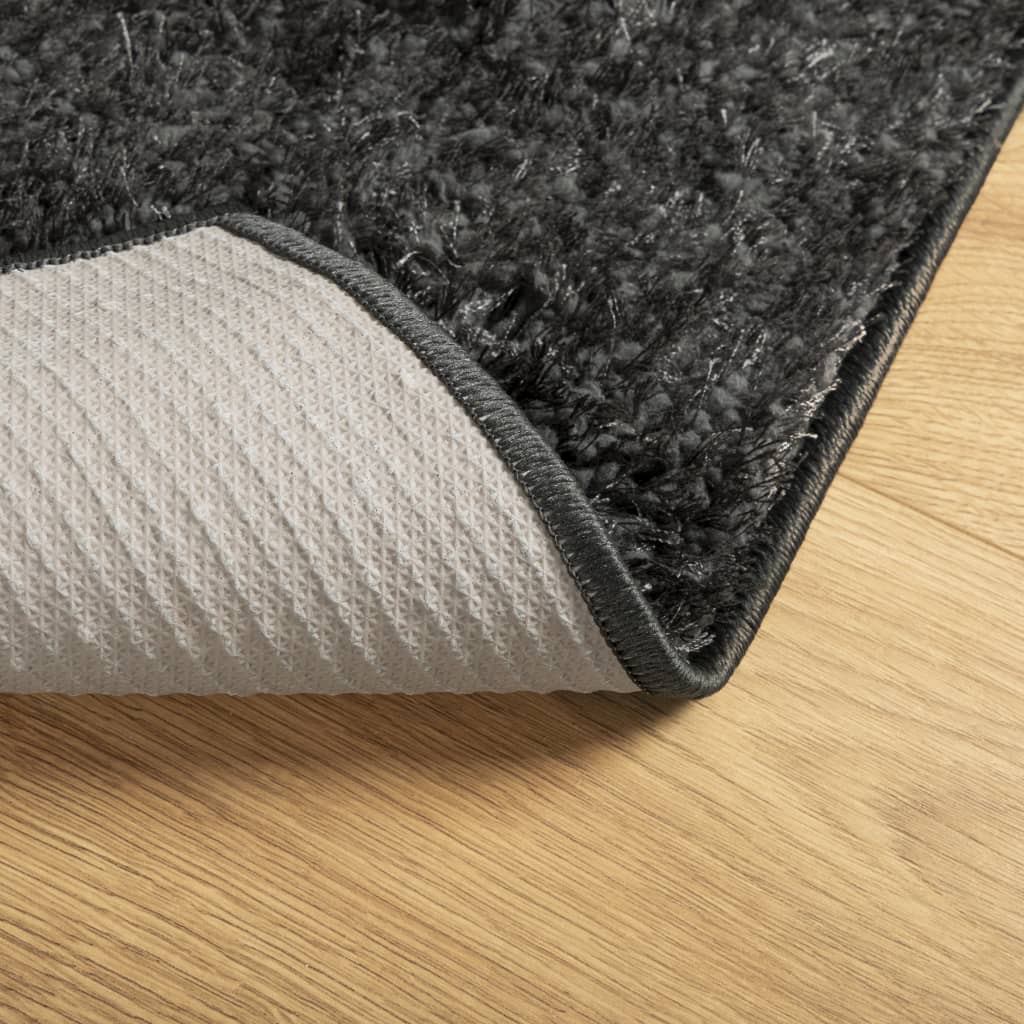 vidaXL Rug ISTAN High Pile Shiny Look Anthracite 140x200 cm 5