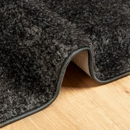 vidaXL Rug ISTAN High Pile Shiny Look Anthracite 140x200 cm 6