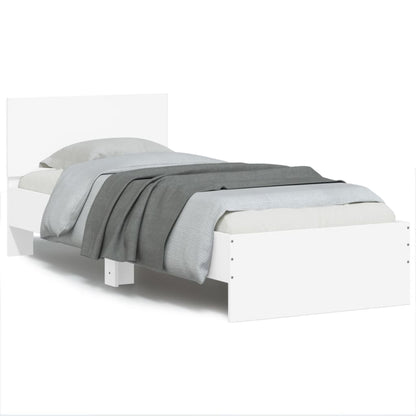 vidaXL Bed Frame without Mattress with LED Lights 90x200 cm