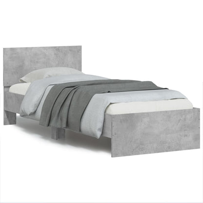 vidaXL Bed Frame without Mattress with LED Lights 90x200 cm
